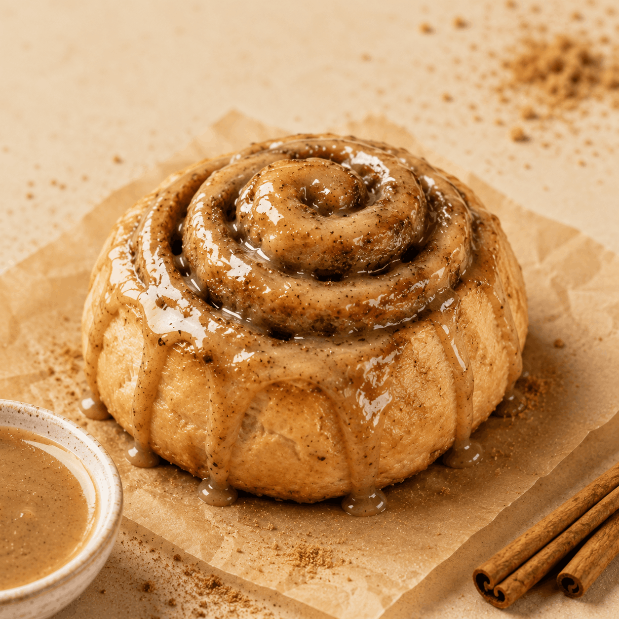 Brown Butter Sourdough Cinnamon Roll
