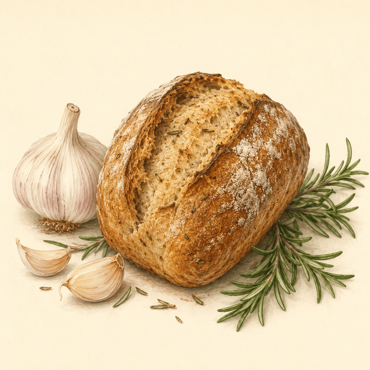 Rosemary Garlic - Mini Loaf